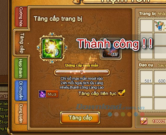 Tăng cấp trang bị