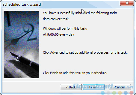 Lên lịch trích xuất
