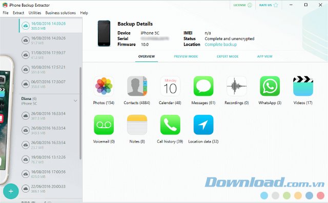 Khôi phục dữ liệu iPhone trên máy Mac