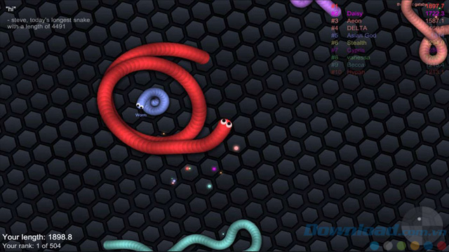 Giao diện game Snake Slither