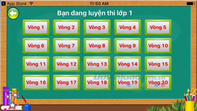 20 vòng thi