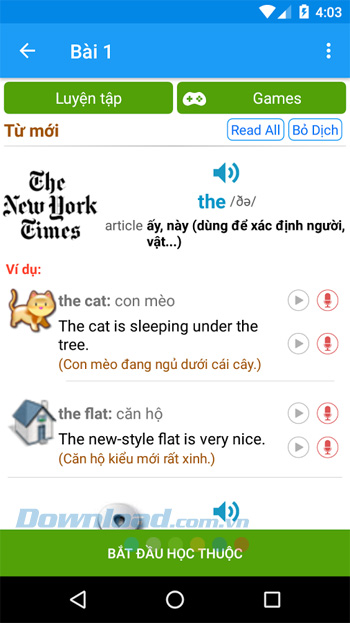 Luyện tập từ mới