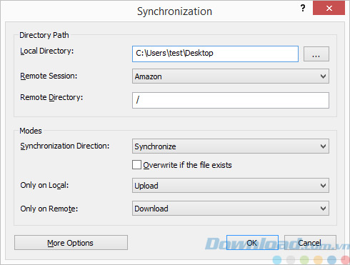 Đồng bộ từ xa với Xftp