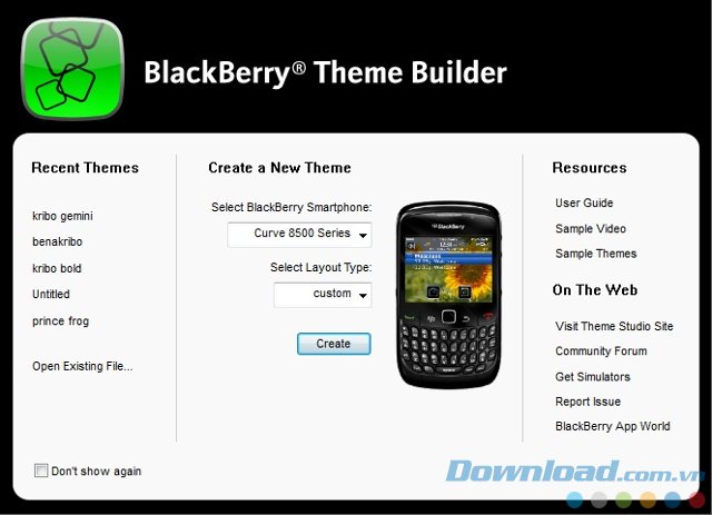 Thiết kế theme BlackBerry 