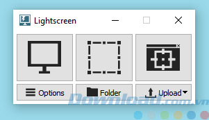 Giao diện của Lightscreen