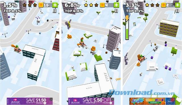 Giao diện chính của game hành động phiêu lưu Cross and Crush 