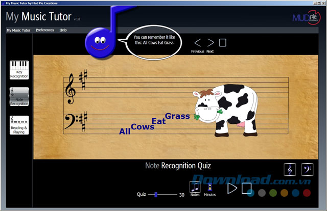 Học piano qua các trò chơi