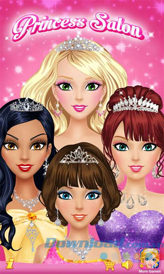 Game trang điểm bạn gái Princess Salon