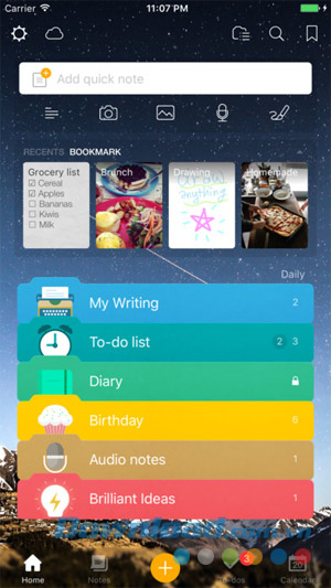 Awesome Note 2 cho iOS