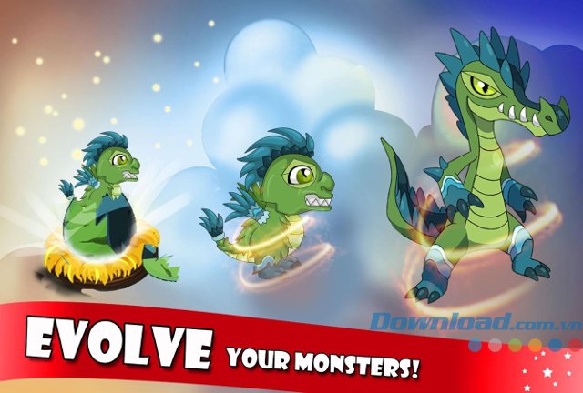 Tiến hóa và nâng cấp quái vật lên level cao hơn Tiến hóa và nâng cấp quái vật lên level cao hơn
