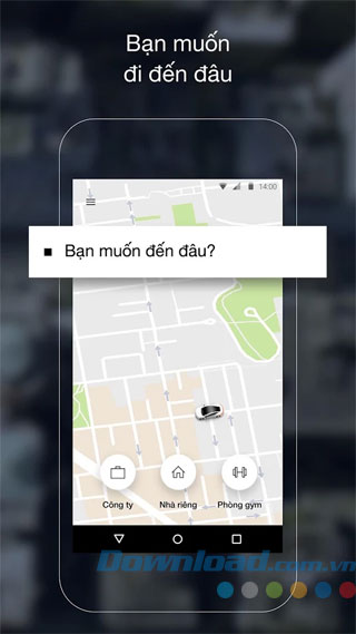 Xác định điểm đến 