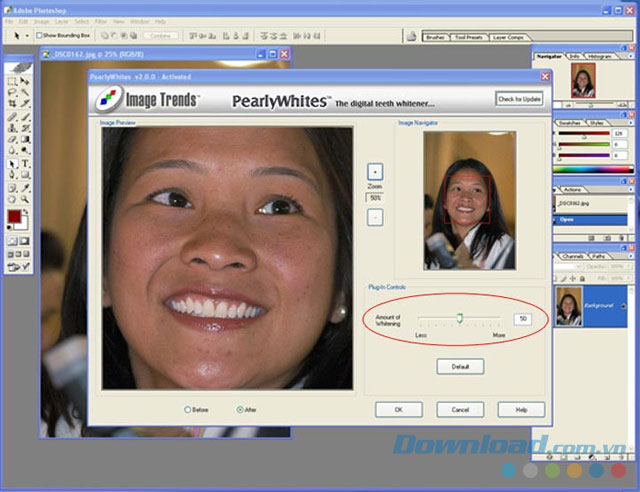 Giao diện PearlyWhites