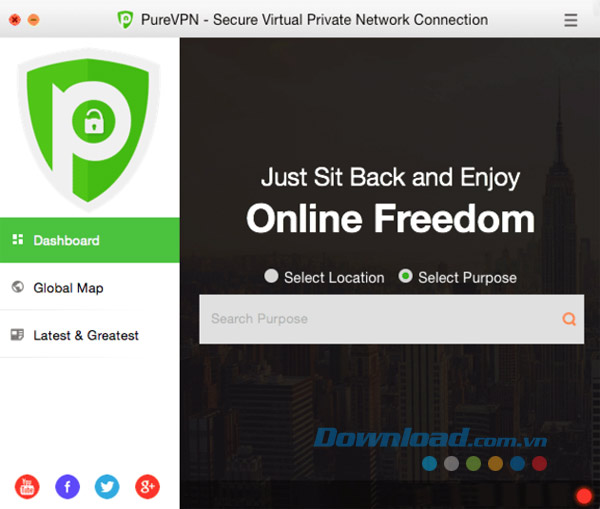 PureVPN cho Mac