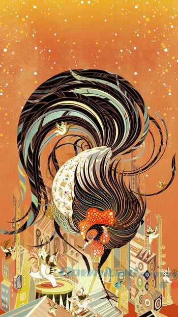 Gà may mắn