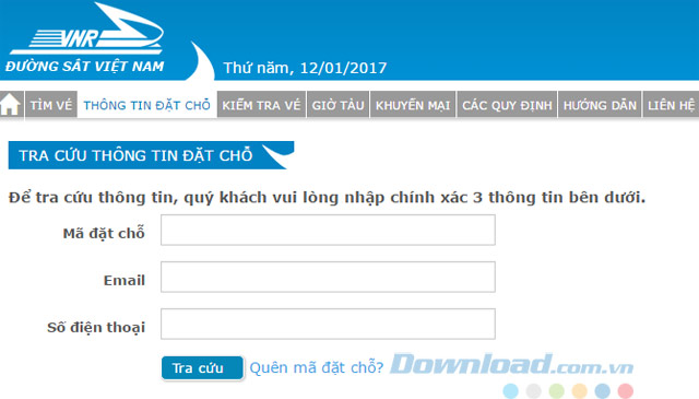 Đặt chỗ