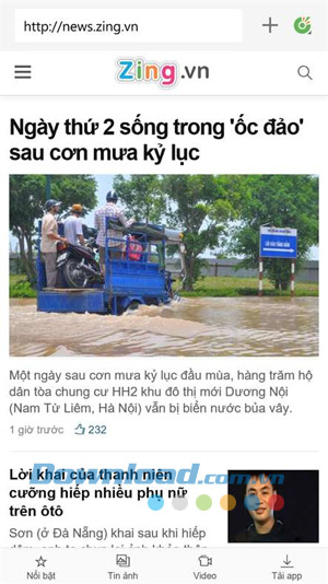 Tải Cốc Cốc Browser cho Windows Phone