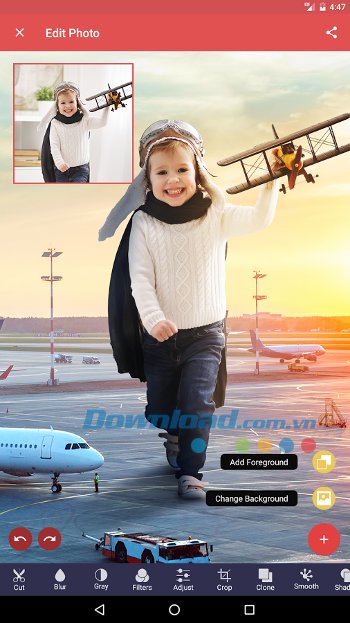 Ghép ảnh hòa nhập với bối cảnh