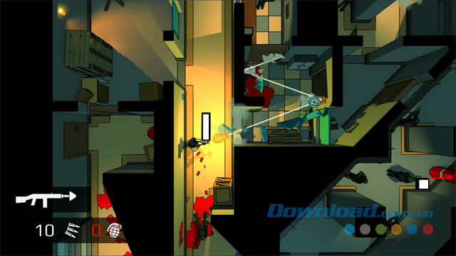 Sử dụng nhiều loại vũ khí trong game hành động bắn súng Redie cho máy tính và Linux