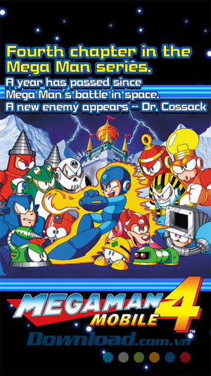 Nội dung game Mega Man 4 Mobile cho ios