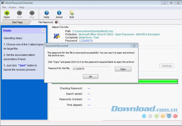 Khôi phục mật khẩu cho tài liệu Word Khôi phục mật khẩu cho tài liệu Word