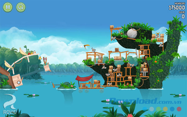 Angry Birds Rio cho Mac có hình ảnh đồ họa tuyệt đẹp