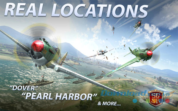 Trải nghiệm chiến đấu tại nhiều địa điểm có thực ngay trên Sky Gamblers: Storm Raiders cho Mac