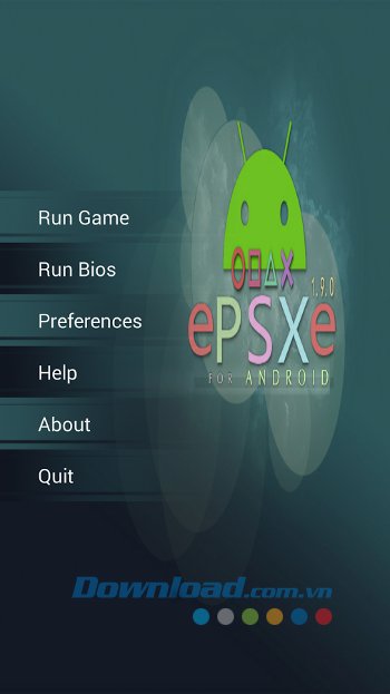 Giao diện trình giả lập ePSXe 
