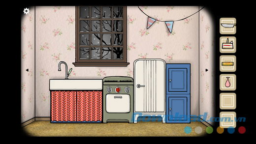 Chạm vào đồ vật trong Cube Escape: Birthday cho iOS để giải đố