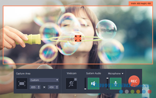 Tinh chỉnh phần vùng và chỉnh sửa video dễ dàng trên Movavi Screen Capture Studio cho Mac