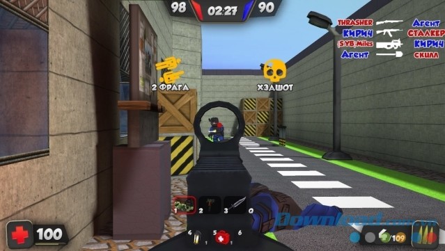 Học cách ngắm bắn chuẩn xác trong game bắn súng góc nhìn thứ nhất miễn phí Kuboom cho máy tính