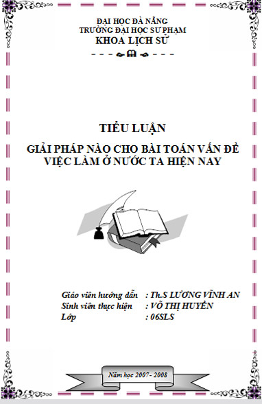 Bìa luận văn đẹp nhất