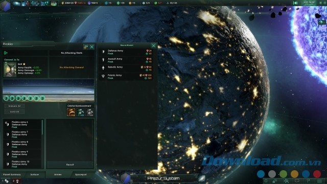 Tiến hành tuyển chọn quân lính trong game chiến thuật Stellaris cho máy tính, Mac và Linux Tiến hành tuyển chọn quân lính trong game chiến thuật Stellaris cho máy tính, Mac và Linux
