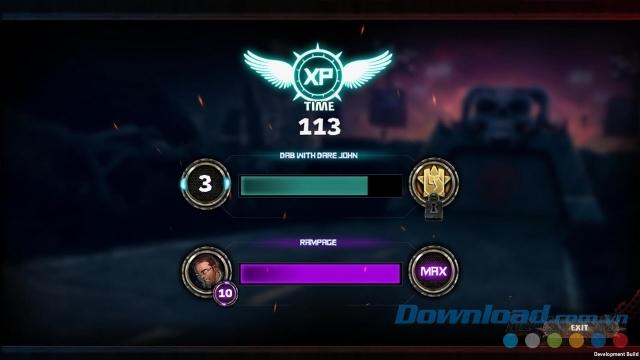 Cố gắng kiếm thật nhiều điểm kinh nghiệm trong game đua xe chiến đấu miễn phí Heavy Metal Machines cho máy tính