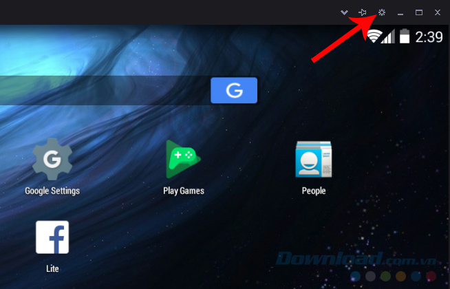 Thiết lập Settings trên NoxPlayer