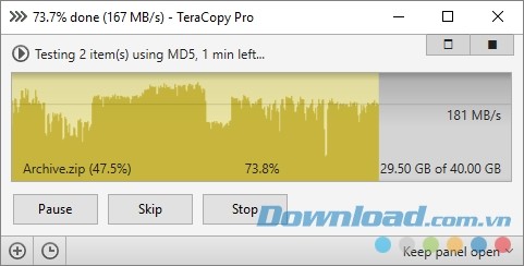 TeraCopy: Giải pháp tối ưu cho tốc độ sao chép dữ liệu trên máy tính. https://st.download.com.vn/data/image/2017/03/08/teracopy.jpg