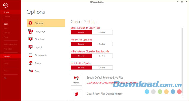 Sử dụng các tùy chọn hữu ích trong ứng dụng PDFescape Desktop cho máy tính Sử dụng các tùy chọn hữu ích trong ứng dụng PDFescape Desktop cho máy tính