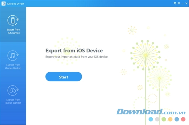 Lựa chọn chế độ xuất dữ liệu phù hợp trong ứng dụng iMyFone D-Port cho máy tính
