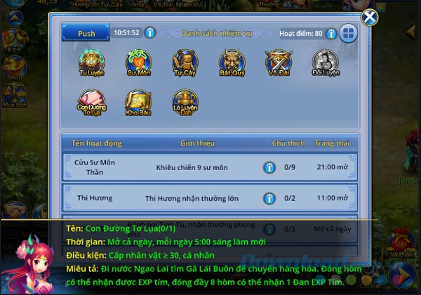 Hệ thống nhiệm vụ