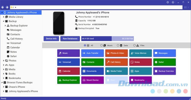Giao diện iExplorer 4