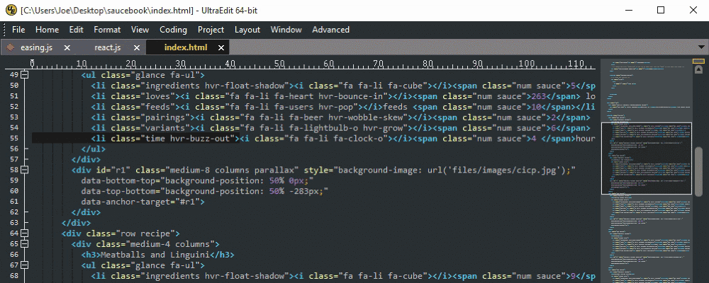 Phần mềm sửa code UltraEdit v24