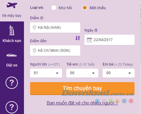 Đặt vé máy bay