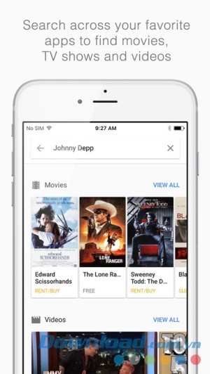 Google Home cho iOS tìm kiếm qua nhiều ứng dụng giải trí