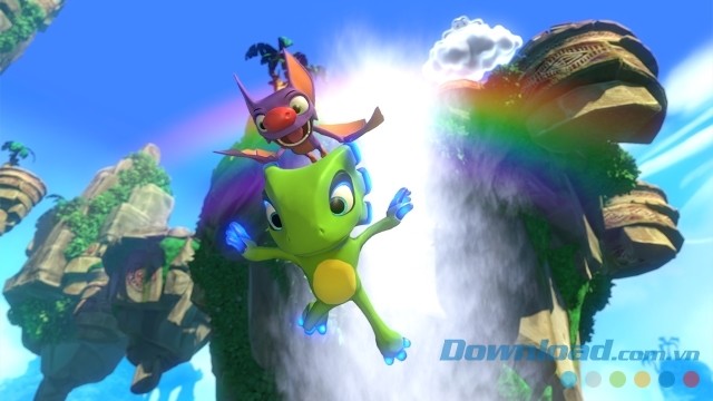 Đồng hành cùng các nhân vật tắc kè hoa và dơi trong game hành động phiêu lưu mới Yooka-Laylee cho máy tính, Mac và Linux