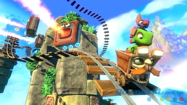 Điều khiển các phương tiện độc đáo trong game hành động phiêu lưu mới Yooka-Laylee cho máy tính, Mac và Linux