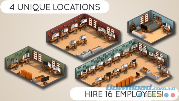 Game Studio Tycoon 2 cho Android - Game mô phỏng quản lý công ty trò chơi đặc sắc