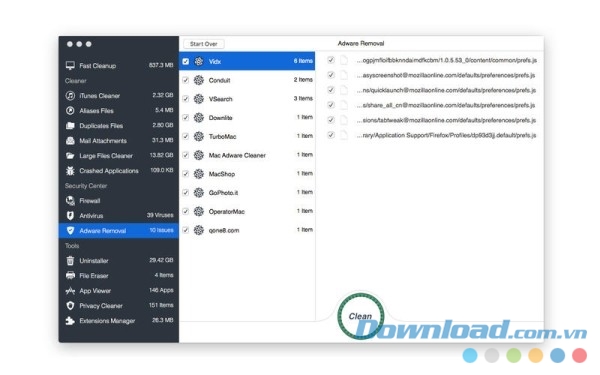 OS Cleaner 3 cho Mac ngăn chặn các virus nguy hiểm tấn công máy tính