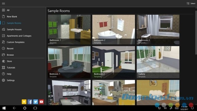 Lựa chọn mẫu phòng phù hợp bằng ứng dụng thiết kế nhà ở Live Home 3D cho máy tính & Windows Phone