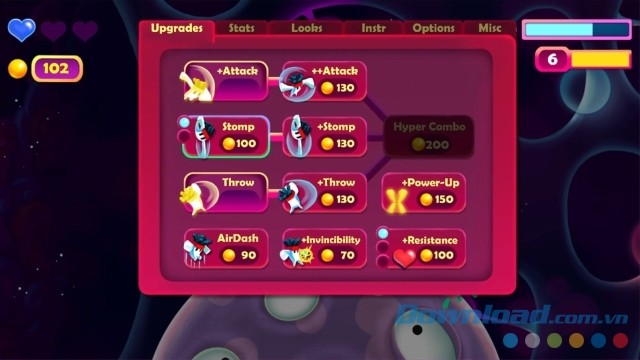Nâng cấp các đòn tấn công và nhiều thứ khác trong game hành động mới Plasma Puncher cho máy tính