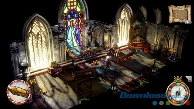 Giao diện chính của game phiêu lưu mới The Sexy Brutale cho máy tính