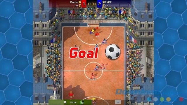 Tích cực ghi bàn trong game bóng đá miễn phí Soccer Manager Arena cho máy tính